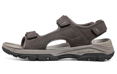 Пляжные сандалии мужские шоколадные Skechers