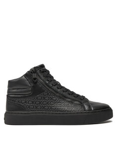 Кроссовки Calvin Klein High Top Lace Up W/ Zip Mono, черный