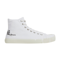 Кроссовки Maison Margiela Vandal Tabi Canvas High White Spill, белый
