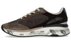 Кроссовки Premiata Lifestyle Shoes Men Low-top Dark Brown, коричневый