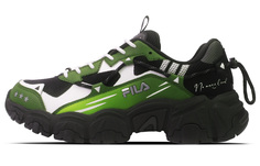 Кроссовки FILA Cat Claw Lifestyle Shoes Men Low-top Black/White/Green, зеленый
