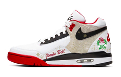 Кроссовки Nike Flight Legacy Vintage Basketball Shoes Men High-top Red/white, красный