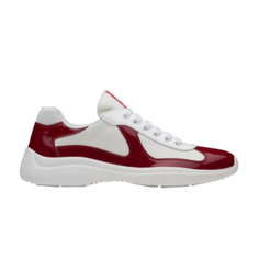 Кроссовки Prada Americas Cup White Ruby Red, белый