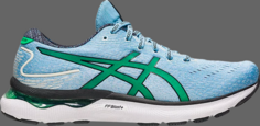 Кроссовки gel nimbus 24 arctic sky cilantro Asics, синий