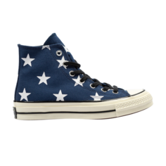 Кроссовки Converse Chuck 70 Hi Navy Stars, синий