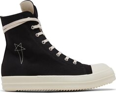 Кроссовки Rick Owens Lido DRKSHDW Pentagram High Black Milk, черный
