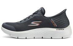 Кроссовки Skechers Go Walk Flex Lifestyle Shoes Men Low-top Gray/Black/White/Orange, серый
