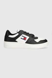 Кожаные кроссовки TJM RETRO BASKET ESS Tommy Jeans, черный