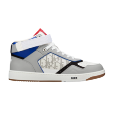 Кроссовки Dior B27 High Dior Oblique Galaxy - Grey Blue, серый