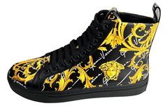 Кроссовки мужские Versace Barocco, черный / золотой
