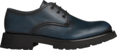 Кроссовки Alexander McQueen Burnished Derby Flat Anthracite, синий