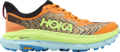 Кроссовки Mafate Speed 4 Solar Flare Lettuce, оранжевый Hoka