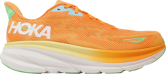 Кроссовки Clifton 9 2E Wide Solar Flare Sherbet, оранжевый Hoka