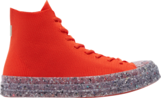 Кроссовки Converse Renew Chuck 70 Knit High Bright Poppy, оранжевый