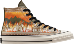 Кроссовки Converse Chuck 70 High Holiday Sweater - Orange, оранжевый