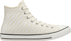 Кроссовки Converse Chuck Taylor All Star High Tonal Weaving - White, белый