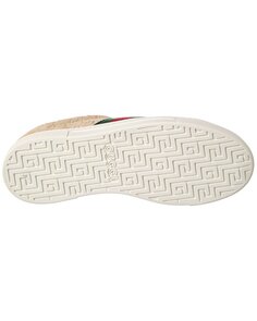 Замшевые кроссовки Gucci Ace GG, бежевый