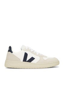 Кроссовки Veja V-10 B-Mesh, цвет White & Nautico