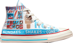 Кроссовки Converse Chuck 70 High PS Sweet Scoops, белый
