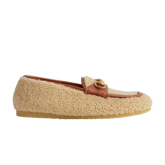 Лоферы Gucci Horsebit Loafer, кремовый
