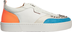 Кроссовки Christian Louboutin Happyrui Spikes Flat Tech Waves, белый
