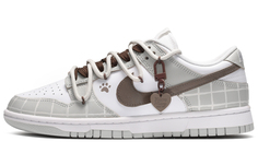 Кроссовки для скейтбординга Dunk мужские низкие серые белые коричневые Nike