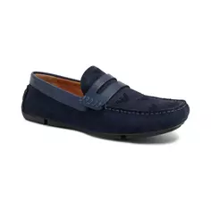 Кожаные мокасины Emporio Armani, синий