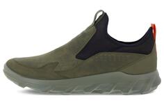Кроссовки ecco Lifestyle Shoes Men Low-top Olive Green, зеленый