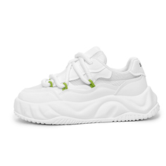 Кроссовки SLnU★3 Skateboarding Shoes Men Low-top Green, белый