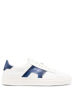 Кроссовки Santoni Double Buckle, белый/синий