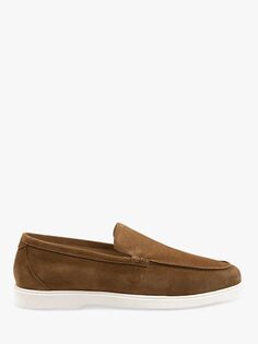 Тосканские замшевые лоферы Loake, каштан