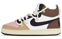 Кроссовки Nike Court Borough Series Skateboarding Shoes Men Mid-top Beige, коричневый