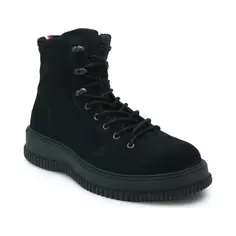 Кожаные походные туфли на каждый день с замшевыми крючками Tommy Hilfiger, синий