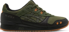 Кроссовки gel lyte 3 olive black Asics, зеленый
