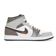 Кроссовки Air Jordan 1 Vintage Basketball Shoes Men Mid-top Brown, белый