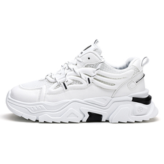 Кроссовки HACKBUTEER Chunky Sneakers Men Low-top, белый