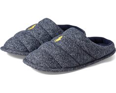Домашняя обувь Polo Ralph Lauren Emery Scuff Slipper, темно-синий