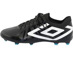 Кроссовки Umbro Velocita 6 Premier, цвет Black/White/Cyan Blue