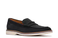 Мокасины Clarks "Atticus LTSlip", тапочки, пенни-лоферы, кроссовки без шнуровки, темно-синий