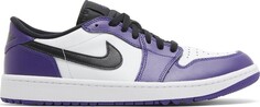 Бутсы Air Jordan 1 Low Golf Court Purple, белый
