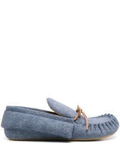 JW Anderson мокасины с бантом, синий