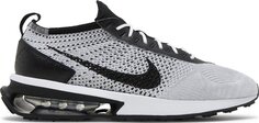 Кроссовки Nike Air Max Flyknit Racer White Black, белый