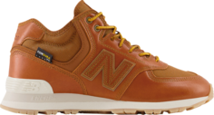 Кроссовки высокие New Balance 574, оранжевый