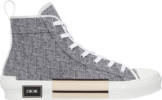 Кроссовки Dior B23 High Dior Oblique - Ruthenium, серый