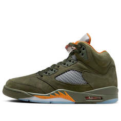 Кроссовки 5 ретро Air Jordan, зеленый