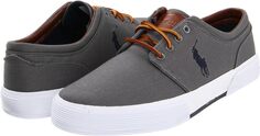Кроссовки Faxon Low-Top Canvas Sneaker Polo Ralph Lauren, серый