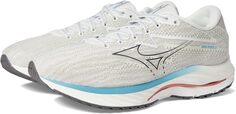 Кроссовки Wave Rider 27 Mizuno, цвет Snow White/Granite Grey