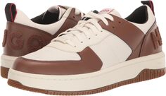 Кроссовки Kilian Mix Material Tennis Sneaker HUGO, цвет Open Brown
