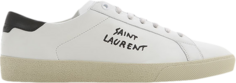 Кроссовки Saint Laurent SL-06 Court Leather White Black, белый