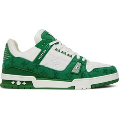 Кроссовки Louis Vuitton Trainer, зеленый/белый